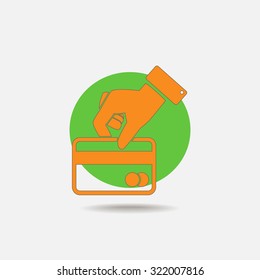 Credit card vector icon