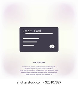 credit card vector  icon