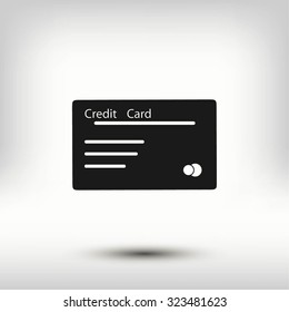 credit card vector  icon