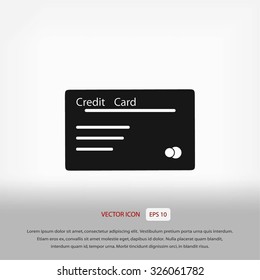credit card vector  icon