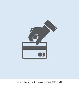 Credit card vector icon
