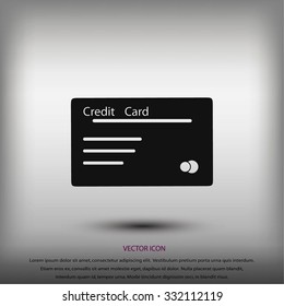 credit card vector  icon