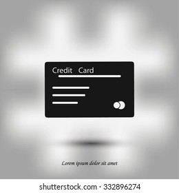 credit card vector  icon