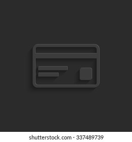 Credit card - vector icon