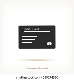 credit card vector  icon