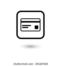 Credit card - vector icon