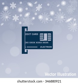 Credit Card vector Icon.