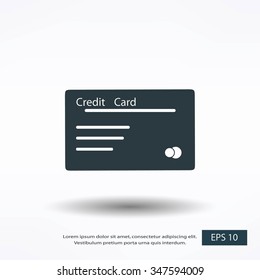 credit card vector  icon