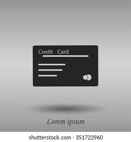 credit card vector  icon