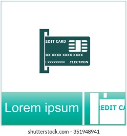 Credit Card vector Icon.