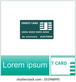 Credit Card vector Icon.