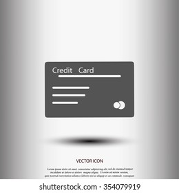 credit card vector  icon