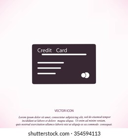credit card vector  icon