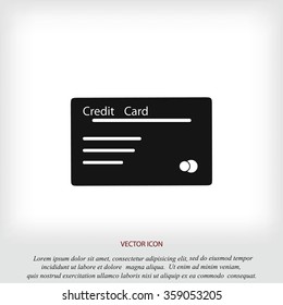 credit card vector  icon
