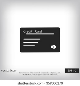 credit card vector  icon