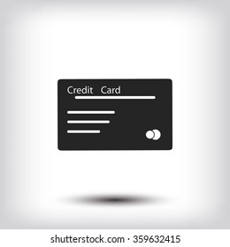 credit card vector  icon