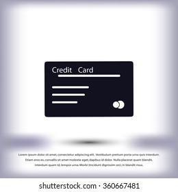 credit card vector  icon
