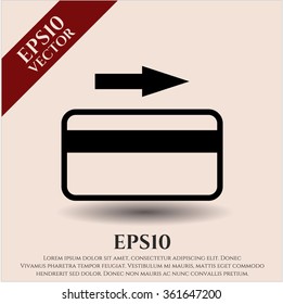 Icono de vector de tarjeta de crédito