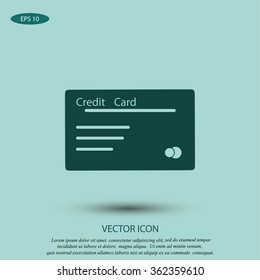 credit card vector  icon