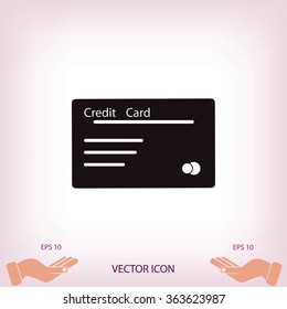 credit card vector  icon