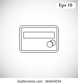 Credit card vector icon
