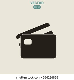 credit card, vector icon