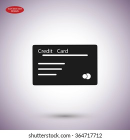 credit card vector  icon