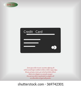 credit card vector  icon
