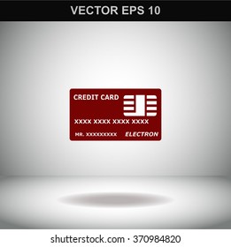 Credit Card vector Icon.