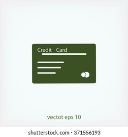 credit card vector  icon