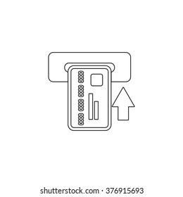 Credit card  - vector icon