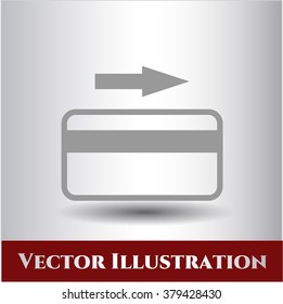 Icono de vector de tarjeta de crédito