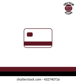 credit card vector icon