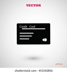 credit card vector  icon