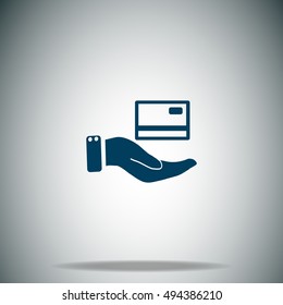 Credit card vector icon