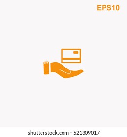 Credit card vector icon