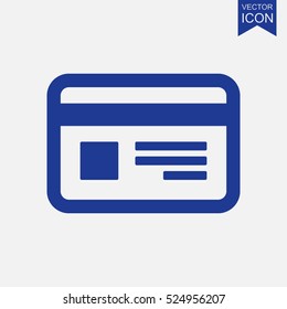 Credit card vector icon