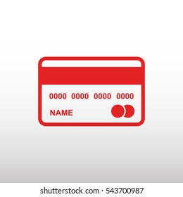 Credit card vector icon