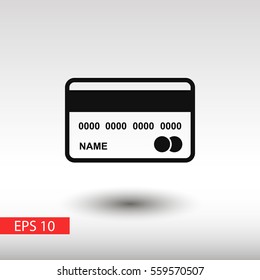 Credit card vector icon