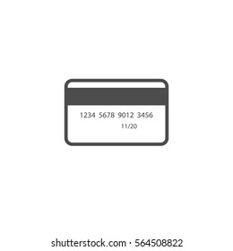 Credit card vector icon