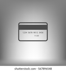 Credit card vector icon