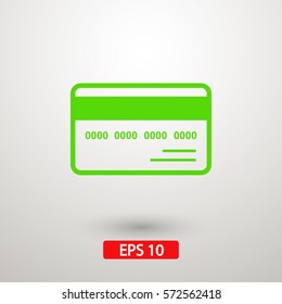 Credit card vector icon