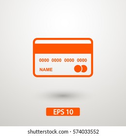 Credit card vector icon