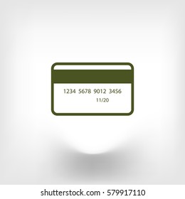 Credit card vector icon