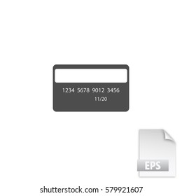 Credit card vector icon