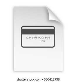 Credit card vector icon
