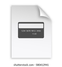 Credit card vector icon