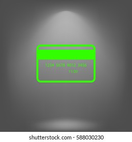 Credit card vector icon