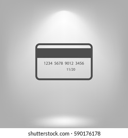 Credit card vector icon