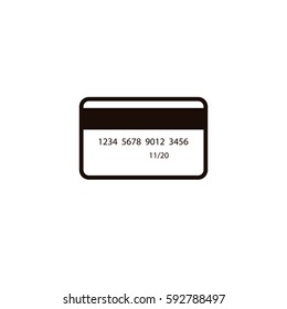 Credit card vector icon